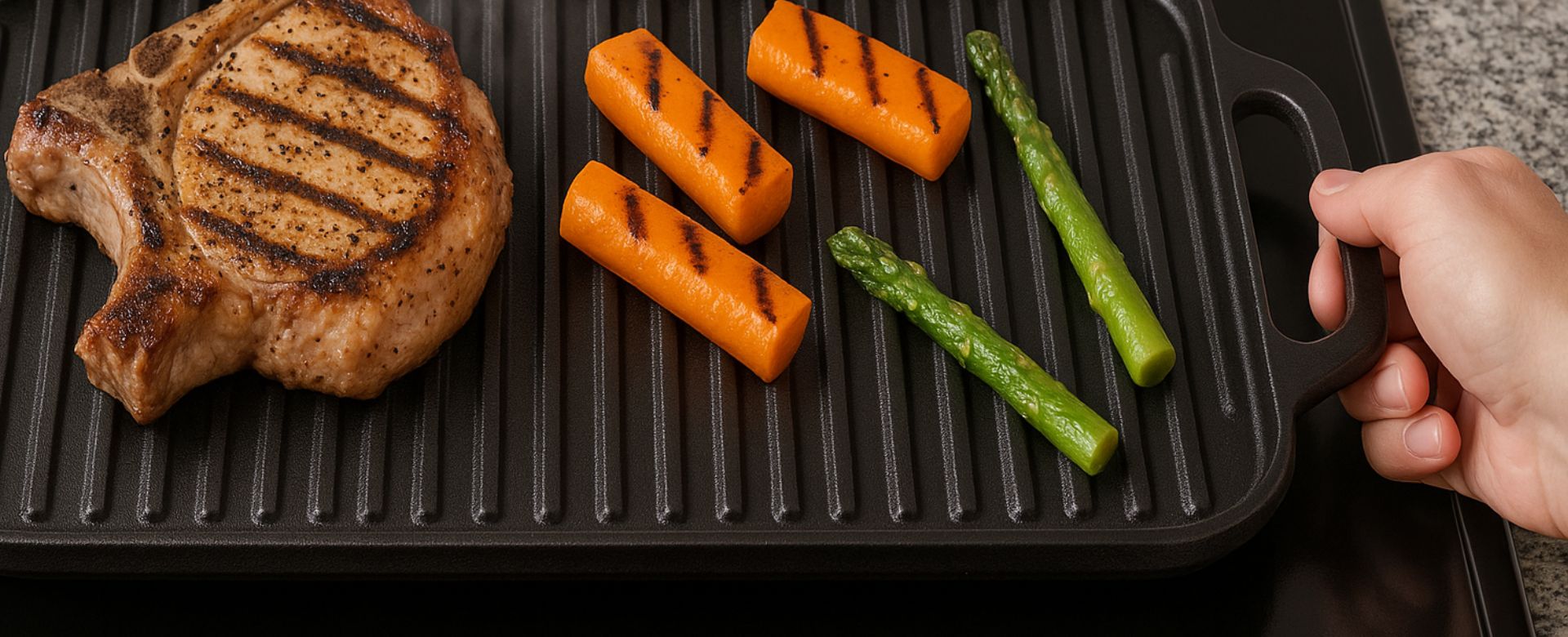 Malm grillplaat toiduvalmistamiseks